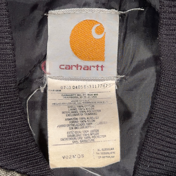 Vintage Carhartt Vest Adult EXTRA LARGE Green Duck Canvas Workwear USA Made Y2K - Picture 4 of 8